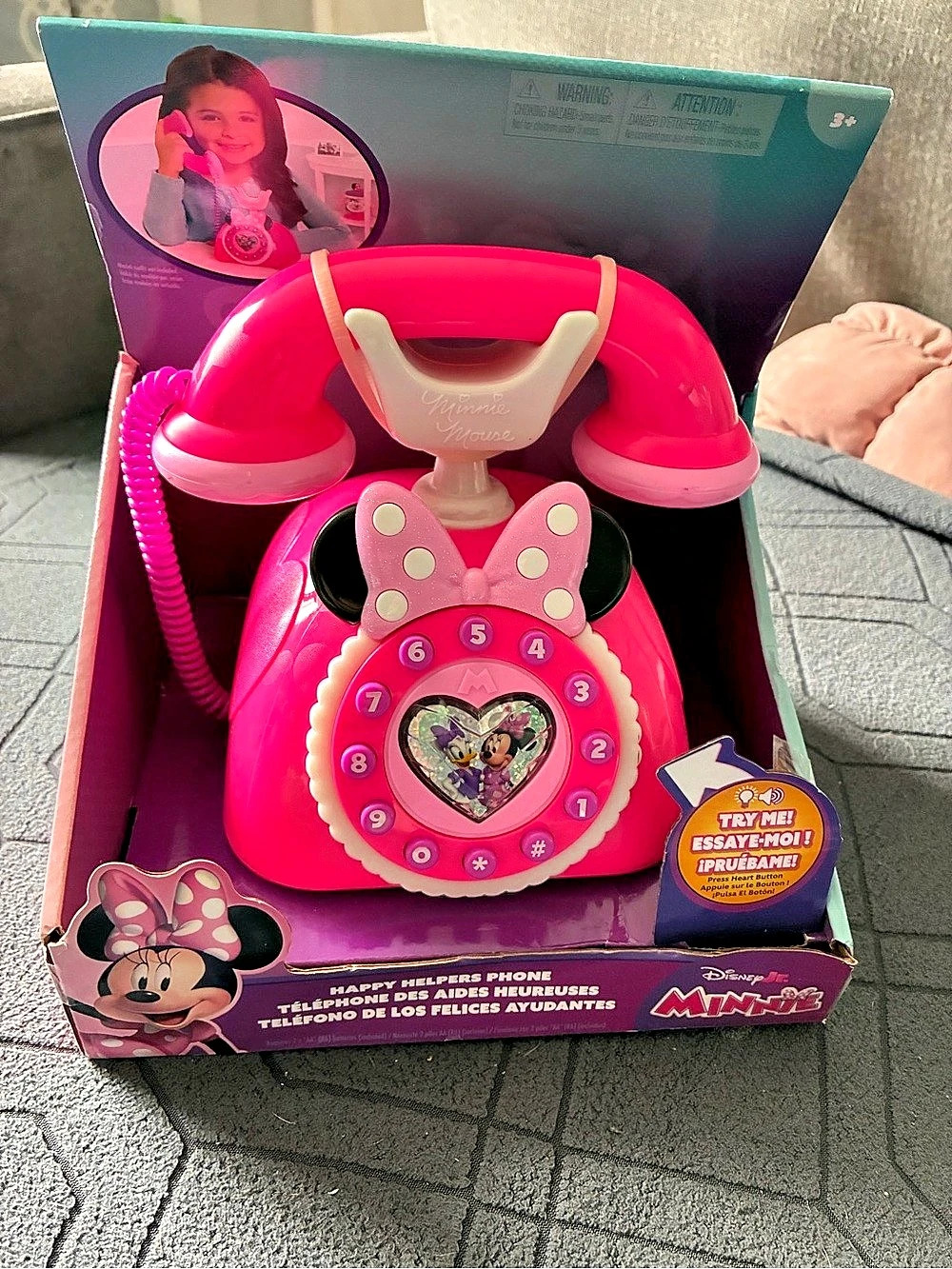 Disney Minnie Mouse Happy Helpers Phone Toy Phone NWT Pink